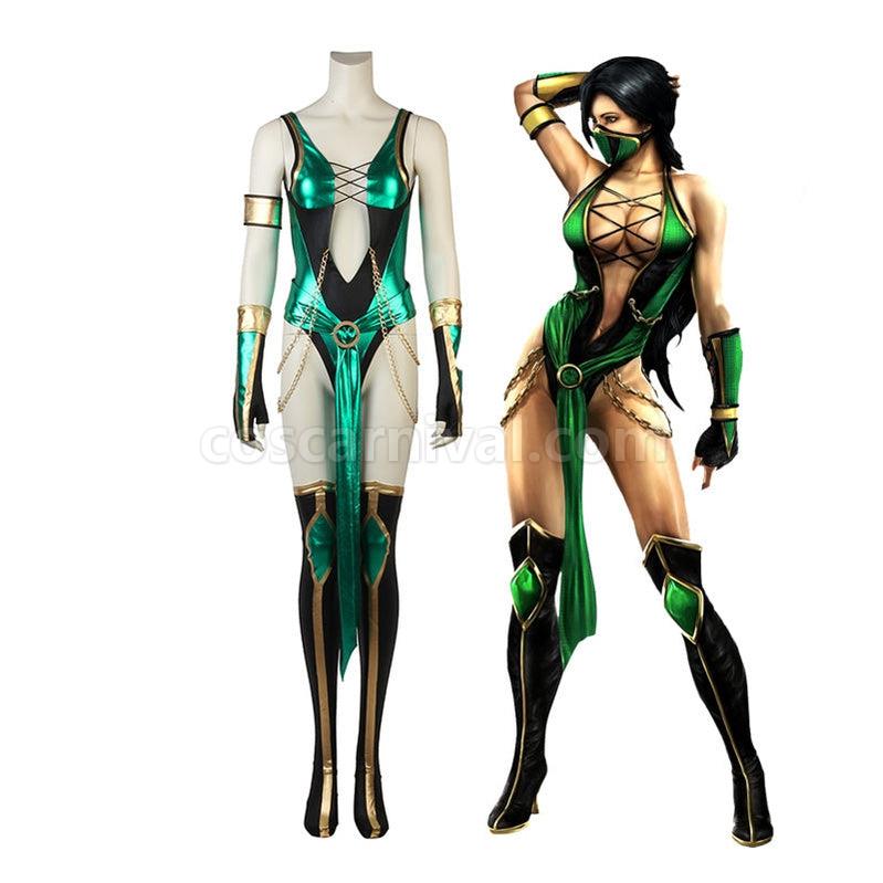 Mortal Kombat Jade Outfits Cosplay Costume coscarnival011115283