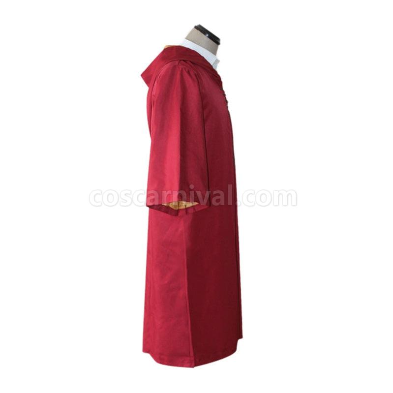 Movie Harry Potter Hogwarts Gryffindor Quidditch Team Cloak Cosplay Costume coscarnival011114462