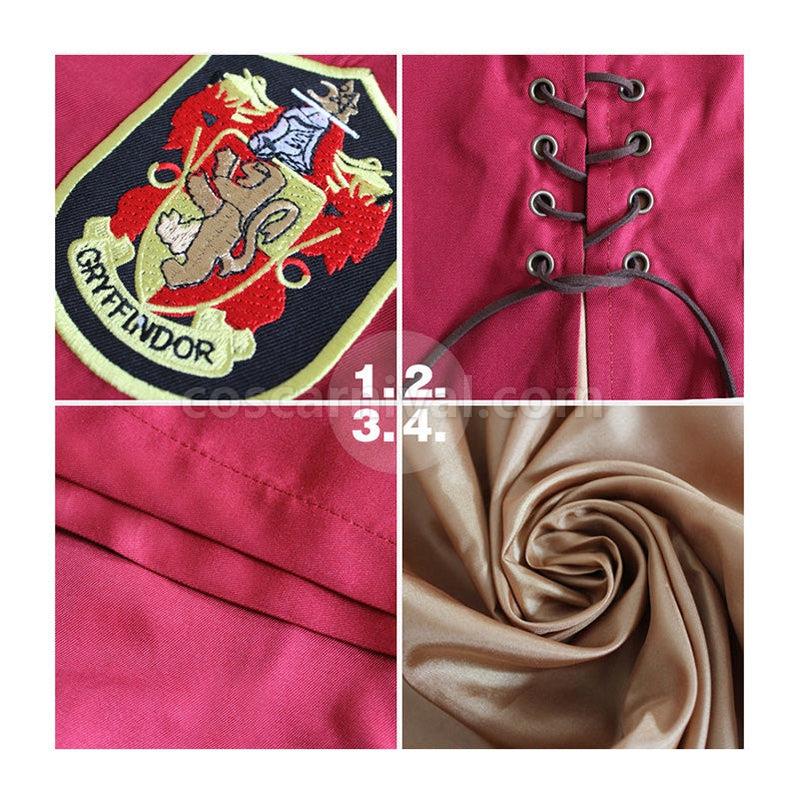 Movie Harry Potter Hogwarts Gryffindor Quidditch Team Cloak Cosplay Costume coscarnival011114476