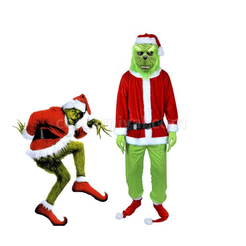 Movie How the Grinch Stole Christmas Grinch Cosplay Costume coscarnival011114283