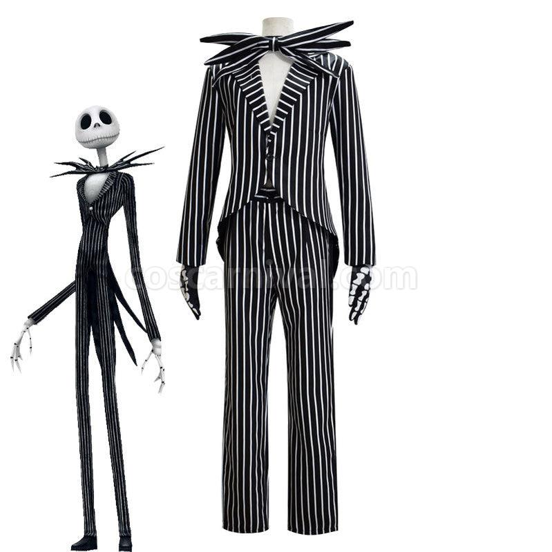 Movie The Nightmare Before Christmas Jack Skellington Cosplay Costume coscarnival011114358