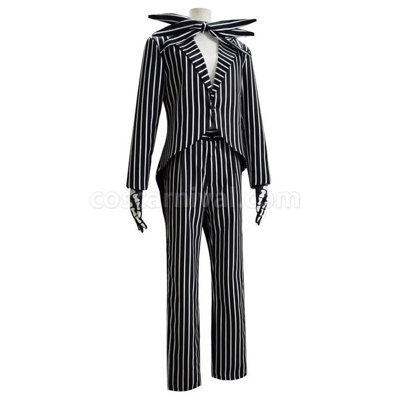 Movie The Nightmare Before Christmas Jack Skellington Cosplay Costume coscarnival011114366