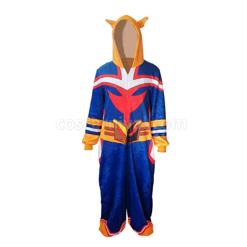 My Hero Academia All Might Sleep Jumpsuit Cosplay Costume coscarnival011112971