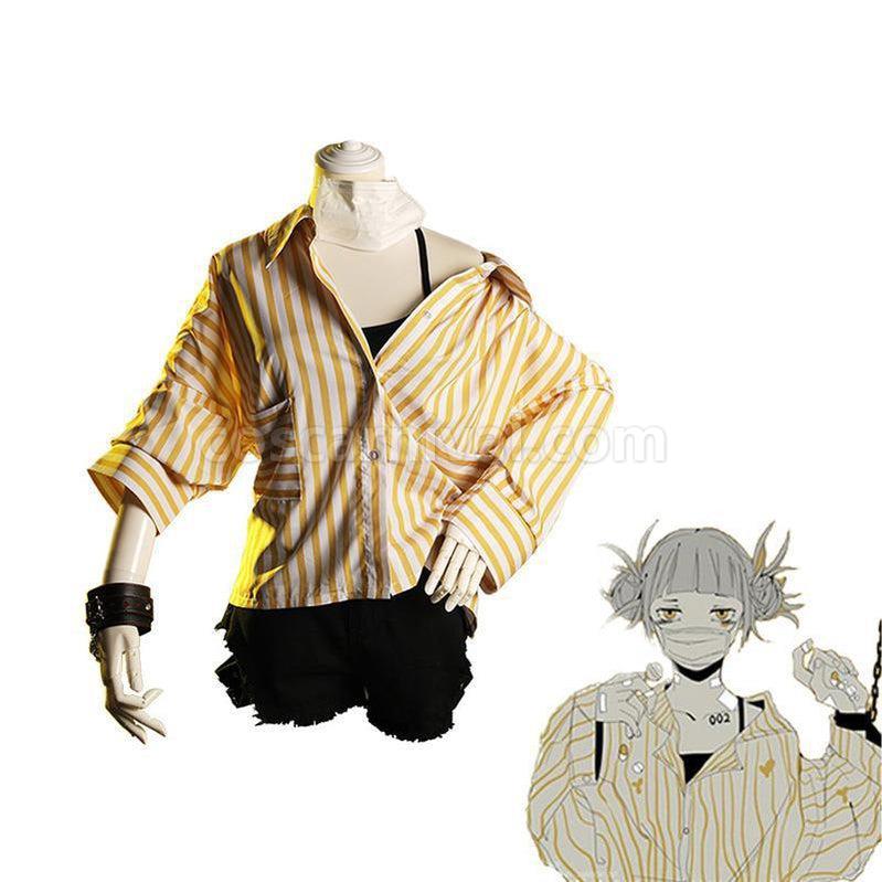 My Hero Academia Himiko Toga Hospital Gown Outfits Cosplay Costume coscarnival011119036