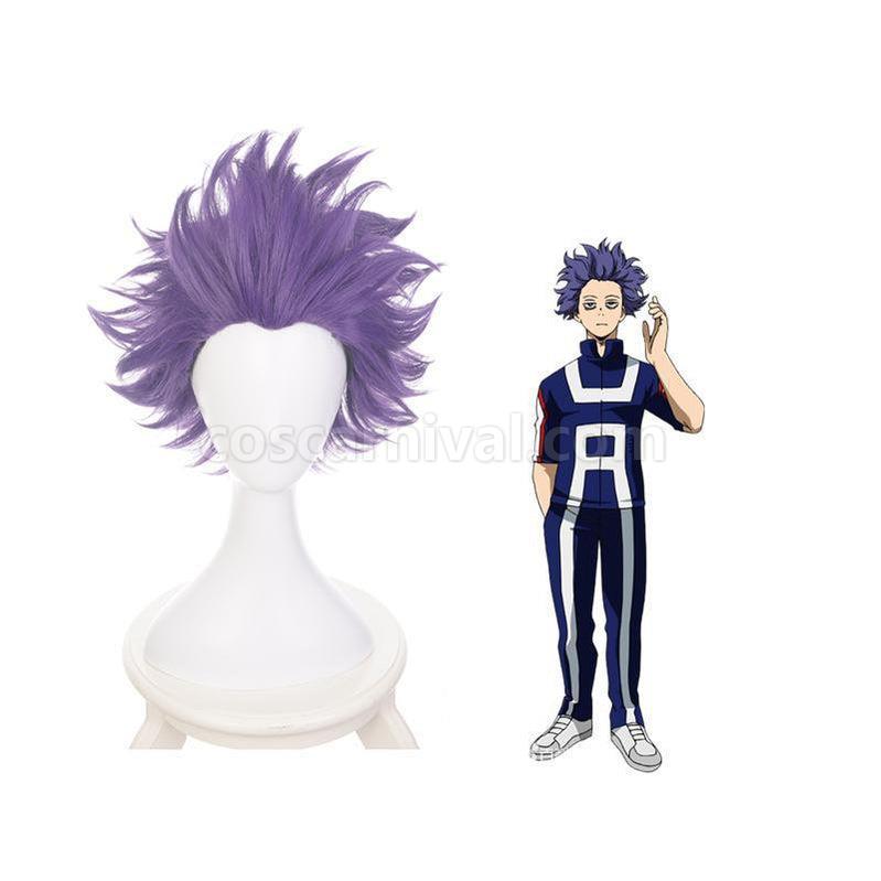 My Hero Academia Hitoshi Shinso Cosplay Wigs Short Purple Wig coscarnival011119326