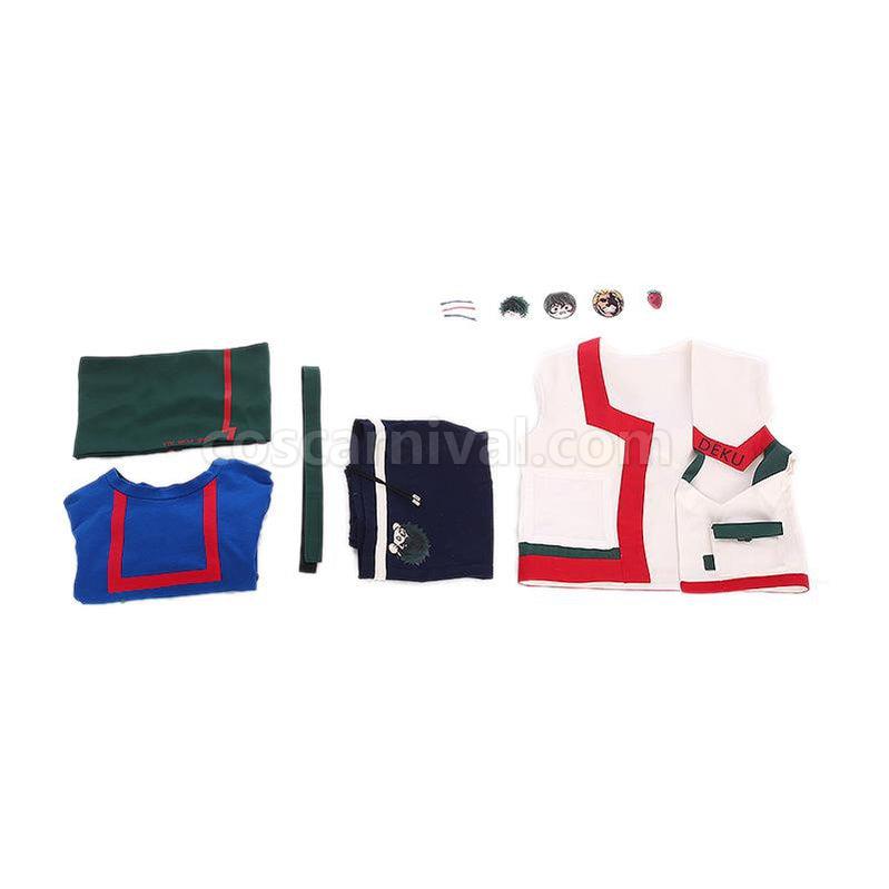 Izuku Midoriya cosplay costume from My Hero Academia, detail 2