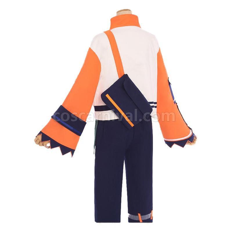 Katsuki Bakugo cosplay costume from My Hero Academia, back view