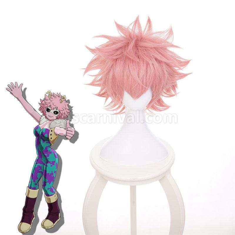 My Hero Academia Mina Ashido Cosplay Wigs Short Pink Wig coscarnival011119354