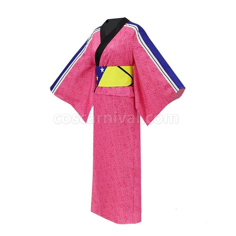 My Hero Academia Ochaco Uraraka Pink Kimono Cosplay Costume coscarnival011115481