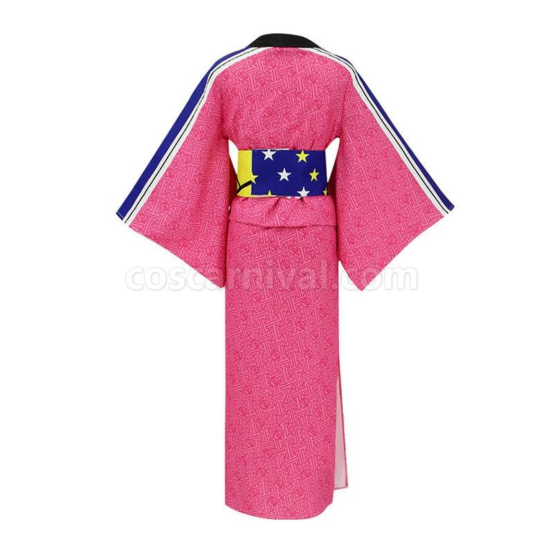 My Hero Academia Ochaco Uraraka Pink Kimono Cosplay Costume coscarnival011115491