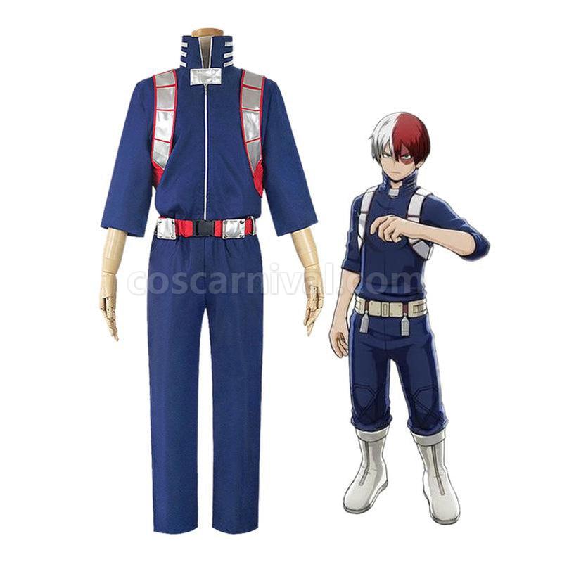 My Hero Academia Shoto Todoroki Combat Suit Cosplay Costume coscarnival011118157