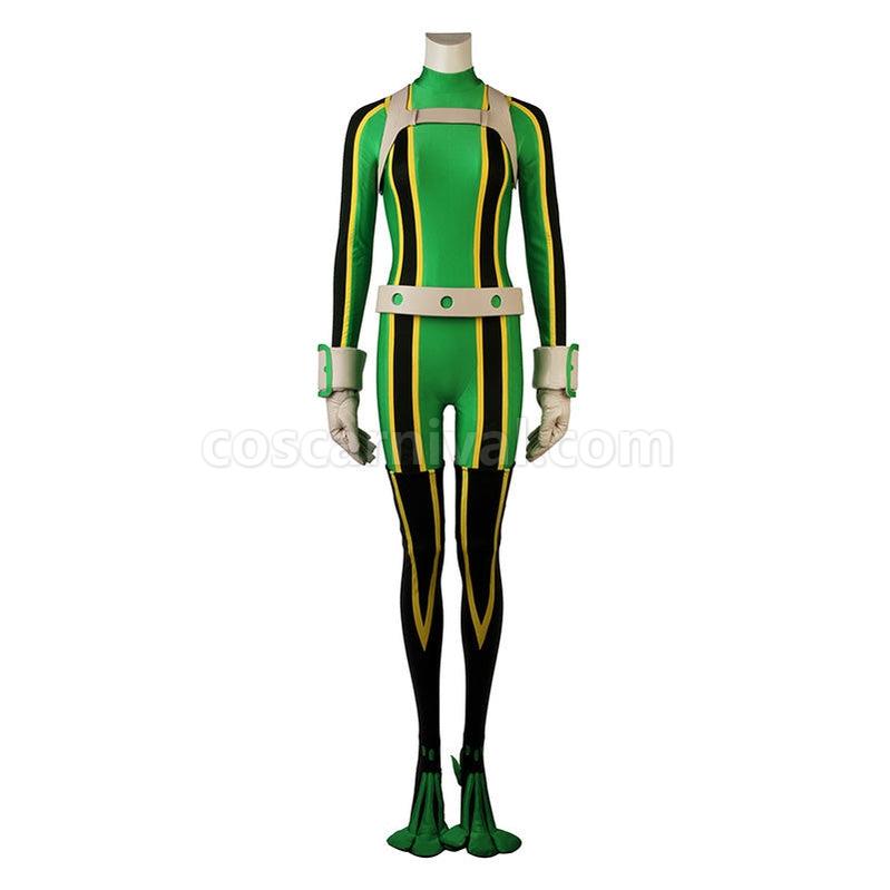 My Hero Academia Tsuyu Asui Frog Combat Outfit Cosplay Costume coscarnival011115814