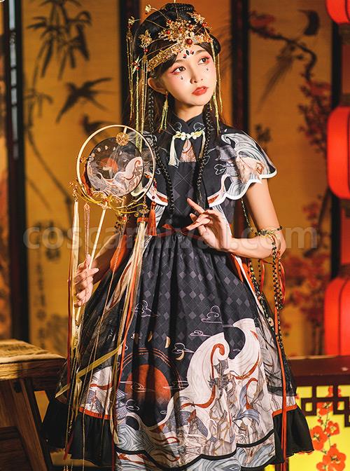 Mythical-Animals-Fight-Series-OP-Chinese-Style-Retro-Classic-Lolita-Dress-Set-coscarnival-5004
