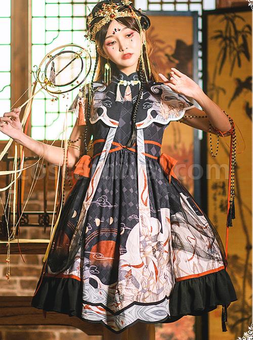 Mythical-Animals-Fight-Series-OP-Chinese-Style-Retro-Classic-Lolita-Dress-Set-coscarnival-5011