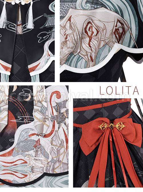 Mythical-Animals-Fight-Series-OP-Chinese-Style-Retro-Classic-Lolita-Dress-Set-coscarnival-5030
