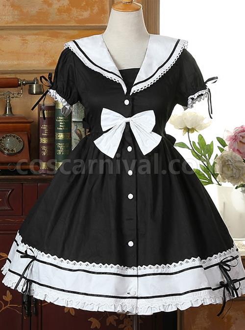 Navy-Collar-Cotton-Short-Sleeve-Classic-Lolita-Dress-coscarnival-1064