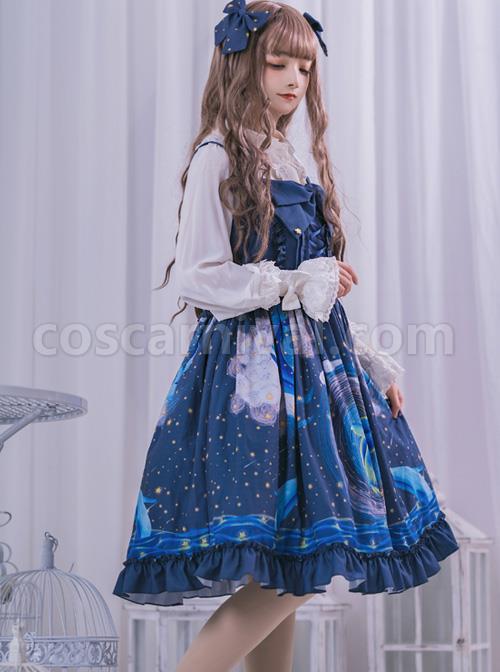 Nebula-Whale-Series-JSK-Classic-Lolita-Blue-Sling-Dress-coscarnival-4169