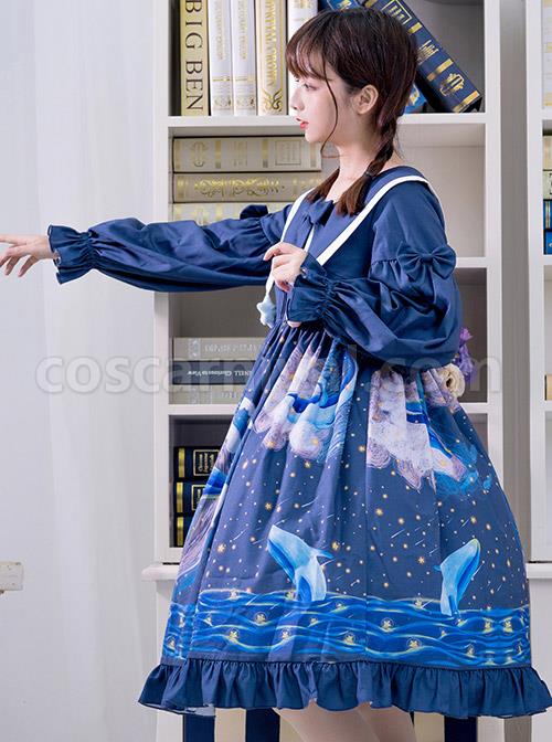 Nebula-Whale-Series-OP-Printing-Classic-Lolita-Long-Sleeve-Dress-coscarnival-4193