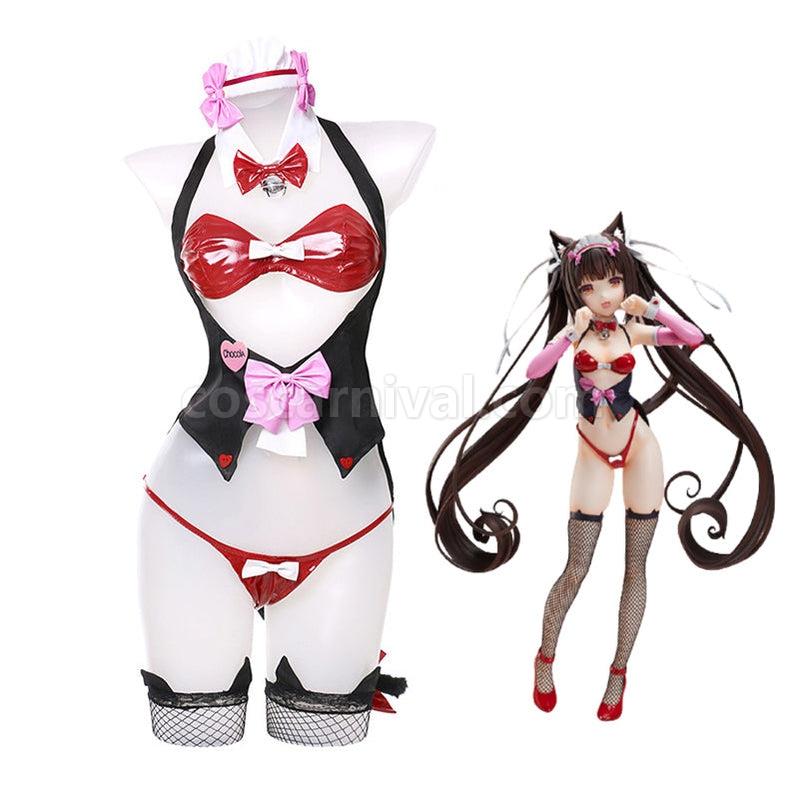 Nekopara Catgirl Chocola Bunnysuit Cosplay Costume coscarnival011112383