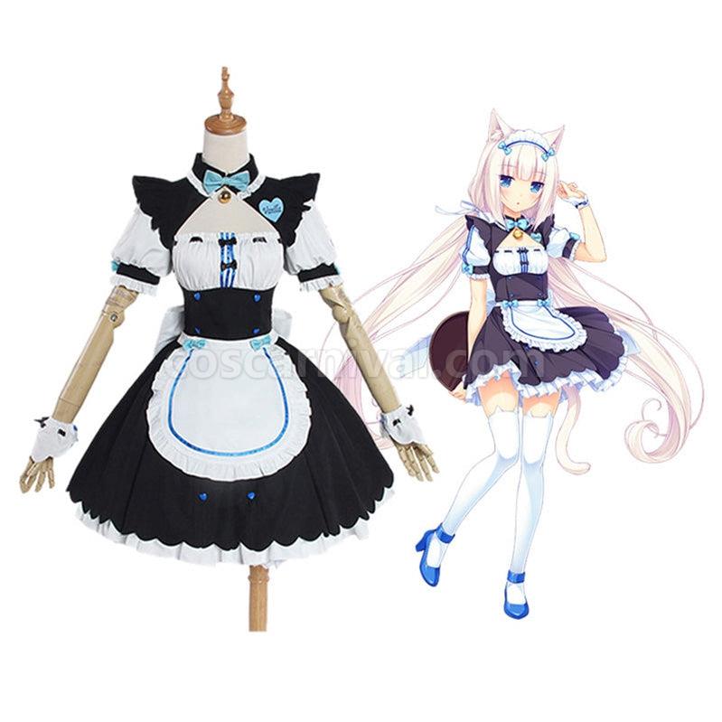 Nekopara Catgirl Vanilla Maid Outfit Cosplay Costume coscarnival011116529