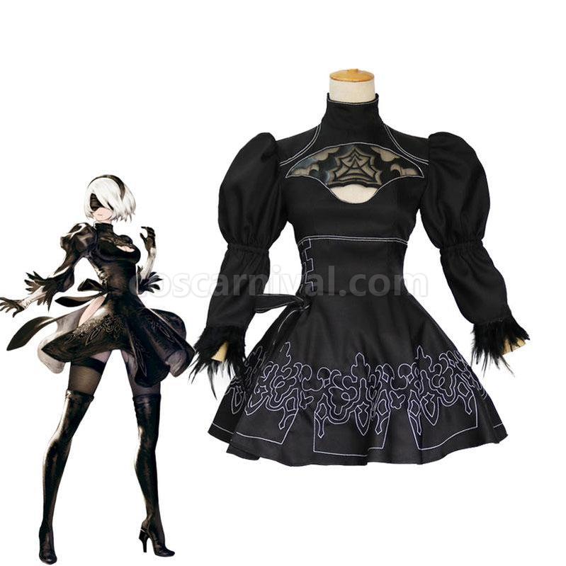 Nier Automata 2B YoRHa No.2 Type B Cosplay Costumes coscarnival011118605