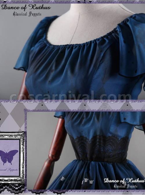 Obsidian-Butterfly-Dance-Jewelry-Blue-Short-Sleeve-Lolita-OP-coscarnival-5002
