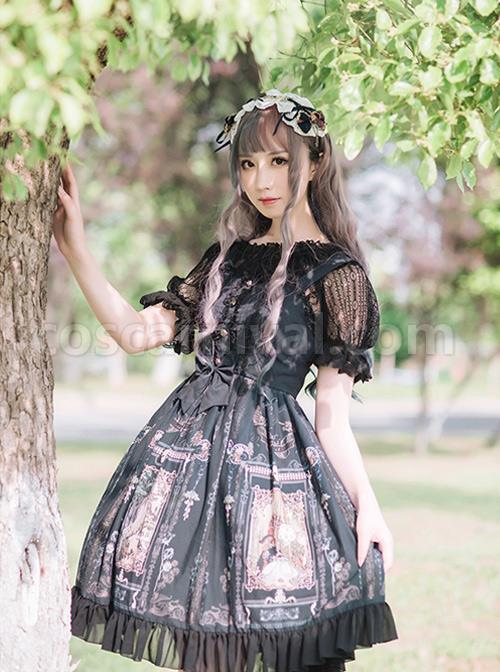 Old-Castle-Elves-Series-Retro-Lace-Classic-Lolita-Sling-Dress-coscarnival-4152