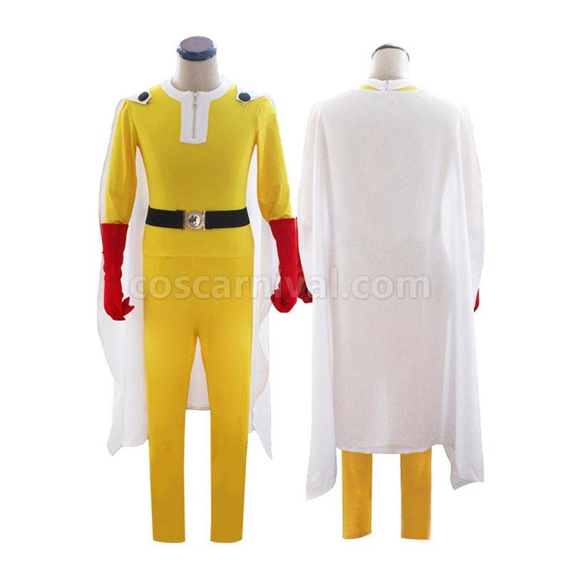 One Punch Man Saitama Combat Suit Cosplay Costume coscarnival011115989