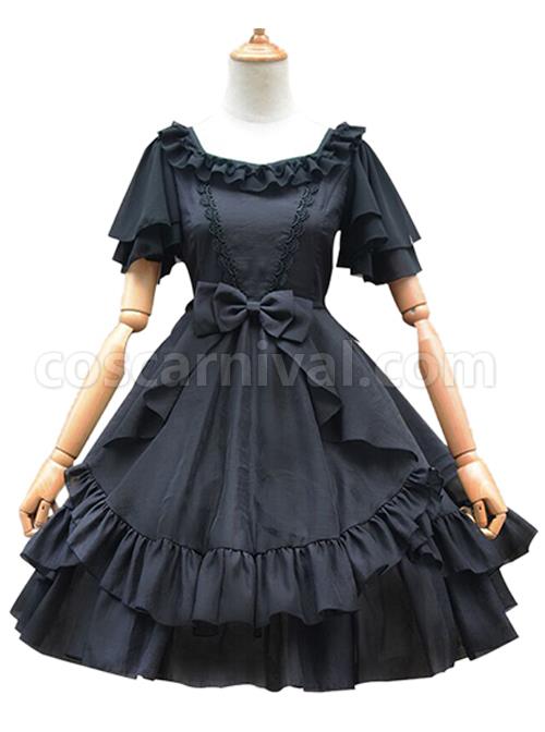 Organza-High-Waist-Short-Sleeves-Classic-Lolita-Dress-coscarnival-728