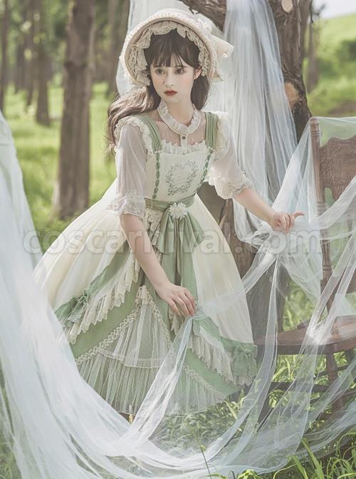 Pastoral-Style-Elegant-Embroidery-Green-Fresh-Lace-Irregular-Hem-Design-Classic-Lolita-Sleeveless-Dress-coscarnival-2418