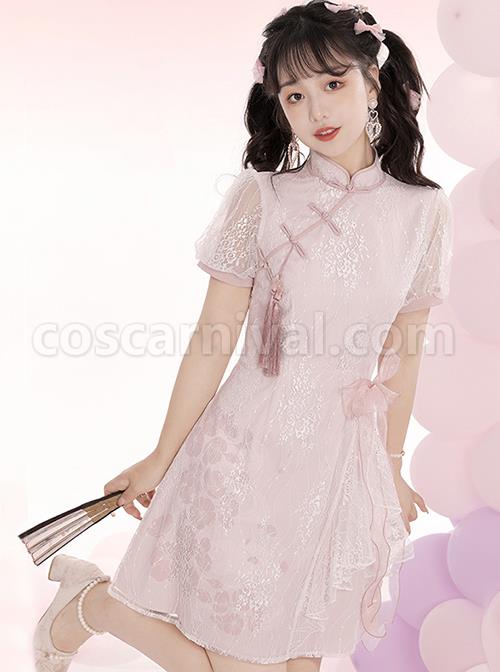 Pink-Jacquard-Embroidery-Chinese-Style-Improved-Cheongsam-Jacquard-Lace-Bow-Knot-Stand-Collar-Plate-Buckle-Tassel-Decoration-Classic-Lolita-Dress-coscarnival-707