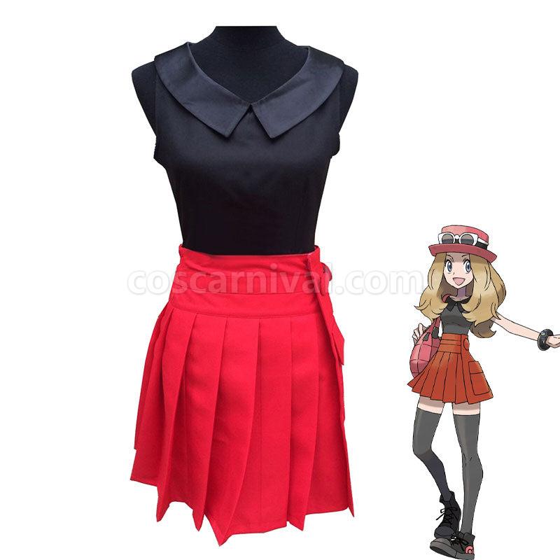 Pok¨¦mon Serena Halloween Cosplay Costumes coscarnival01119582