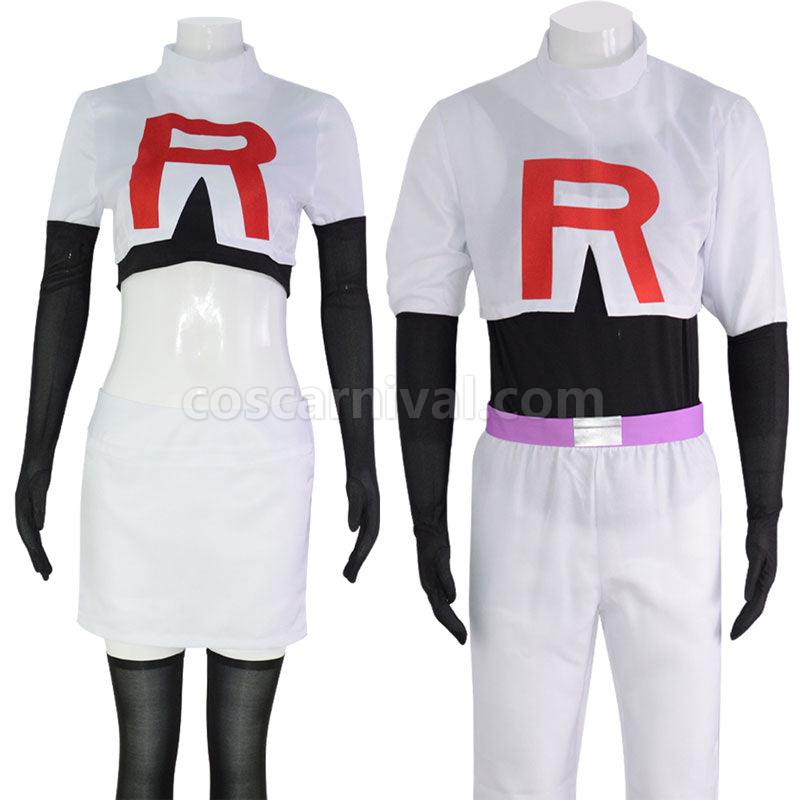 Pokemon and Digimon Jessie James Uniform Cosplay Costumes coscarnival01117779