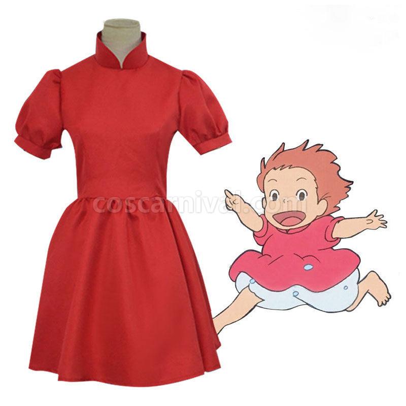 Ponyo on the Cliff Ponyo Cosplay Costumes coscarnival01114620