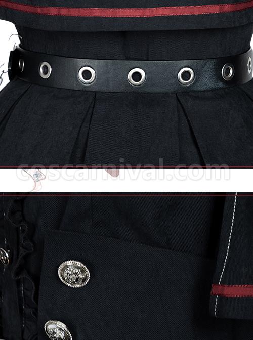 Punishment Execution Officer Series Military Style Gothic Lolita Shirt And dress Set