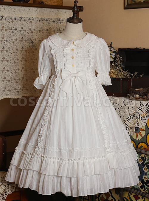 Pure-Color-Elegant-Ruffles-High-Waist-Short-Sleeve-Lolita-Dress-coscarnival-291