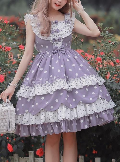 Purple-Polka-Dot-Bow-Lace-Ruffle-Cake-Dress-Classic-Lolita-Sleeveless-Dress-coscarnival-2341