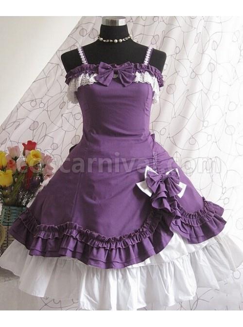 Purple-Strap-Bow-Lovely-Lolita-Dress-coscarnival-1004