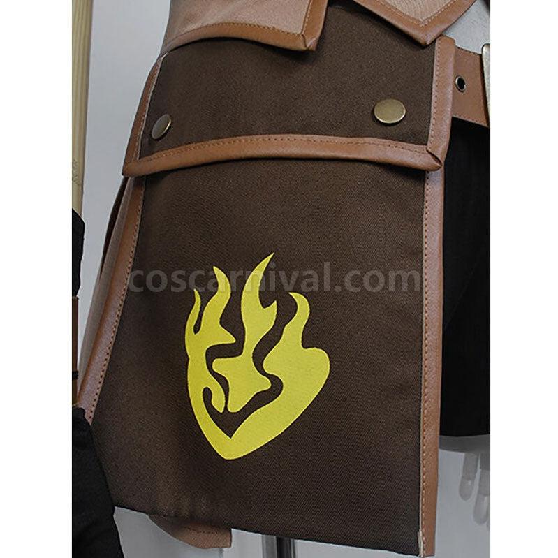 RWBY Yellow Trailer Yang Xiao Long Uniform Cosplay Costumes coscarnival011114451