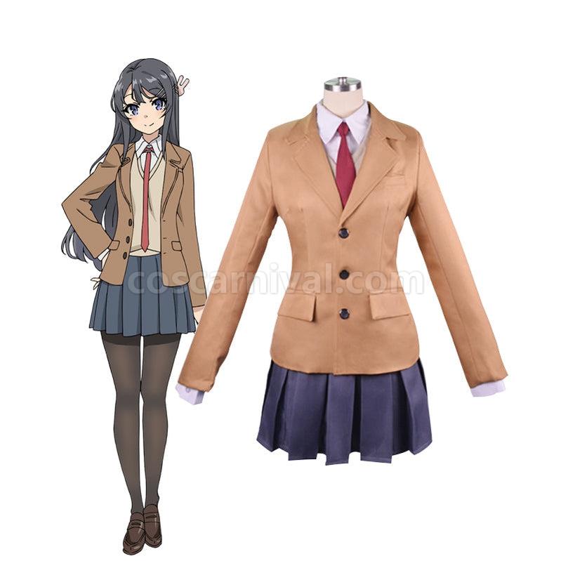 Rascal Does Not Dream of Bunny Girl Senpai Mai Sakurajima Uniform Cosplay Costumes coscarnival011116650