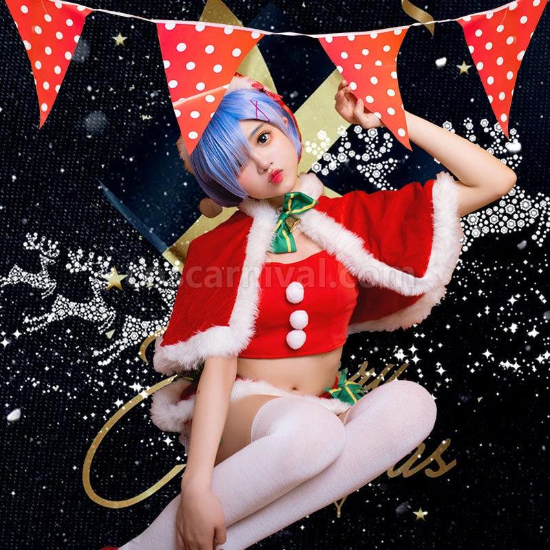 ReZero Starting Life in Another World Rem Christmas Outfits Cosplay Costume coscarnival011114312