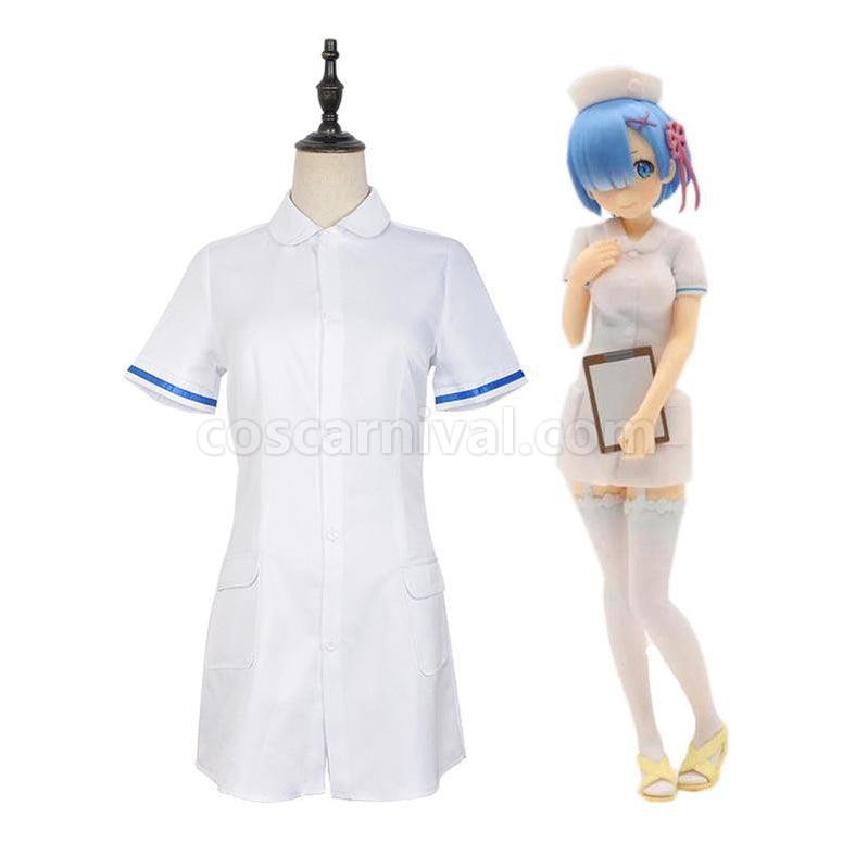 ReZero Starting Life in Another World Rem Nurse Suit Cosplay Costume coscarnival011118812