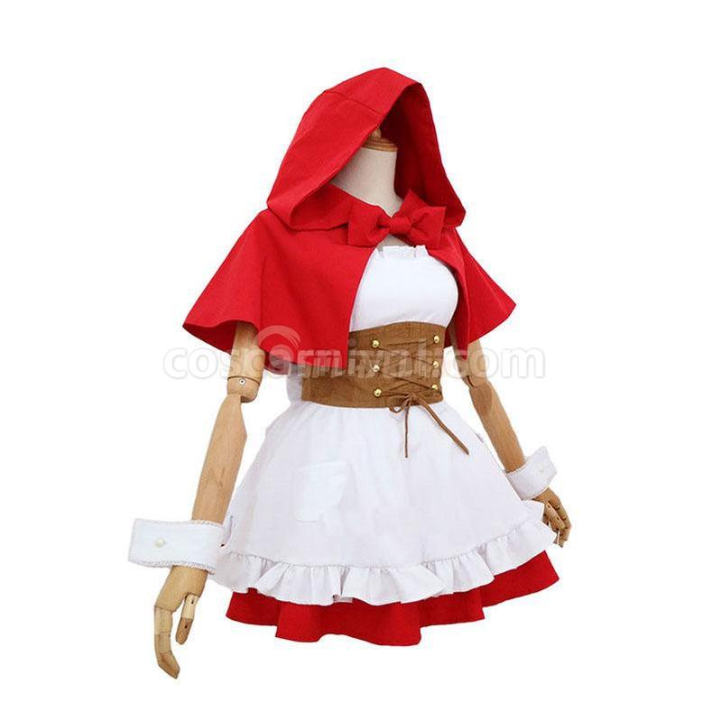 ReZero Starting Life in Another World Rem and Ram Little Red Riding Hood Cosplay Costume coscarnival011118909