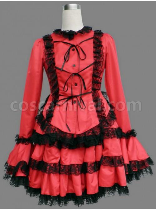 Red-Long-Sleeves-Lace-Trim-Cotton-Girls-Sweet-Lolita-Dress-coscarnival-1866.jpg