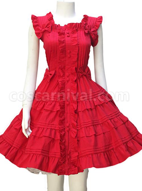 Red-Sleeveless-Ruffles-Classic-Lolita-Dress-coscarnival-363
