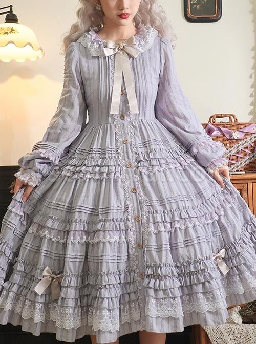 Retro-Style-Lavender-Purple-Layered-Pleated-Hem-Design-Elegant-Bow-Knots-Decoration-Long-Sleeves-Classic-Lolita-Dress-coscarnival-2260