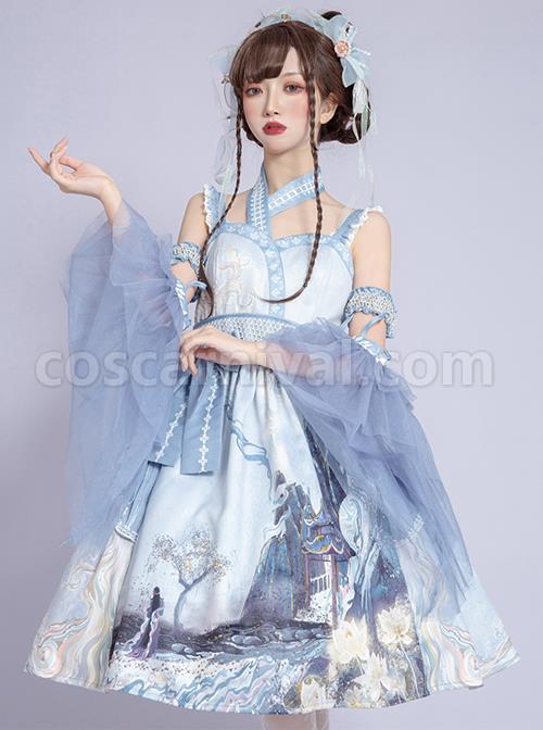 Romantic-Dream-In-Garden-Series-JSK-II-Classic-Lolita-Retro-Chinese-Style-Printing-Dress-coscarnival-173