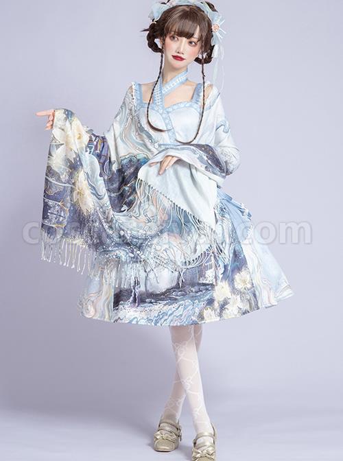 Romantic-Dream-In-Garden-Series-JSK-II-Classic-Lolita-Retro-Chinese-Style-Printing-Dress-coscarnival-186