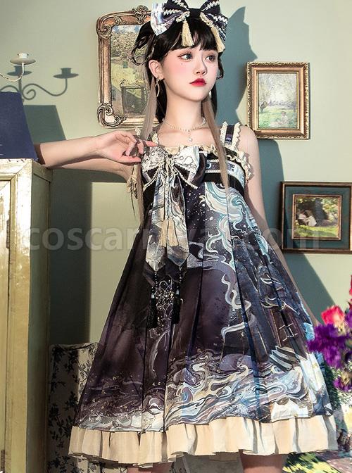 Romantic-Dream-In-Garden-Series-Retro-Chinese-Style-Printing-Classic-Lolita-Dress-coscarnival-4453