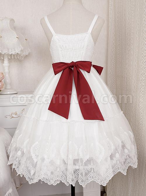 Rose-Poem-Series-Elegant-White-Graphic-Lace-Jacquard-Embroidery-Red-Rose-Bow-Knot-Belt-Decoration-Classic-Lolita-Dress-coscarnival-1533